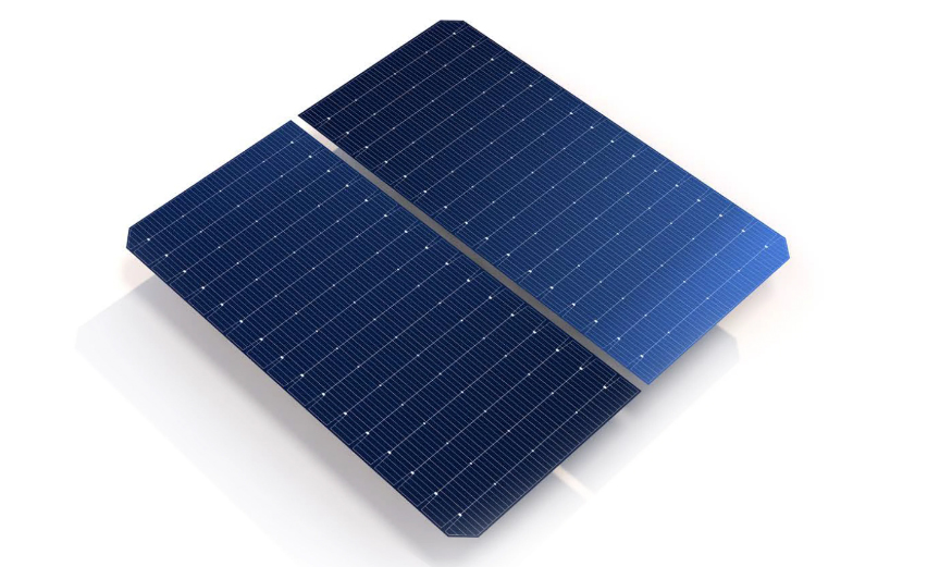 half cut solar cell