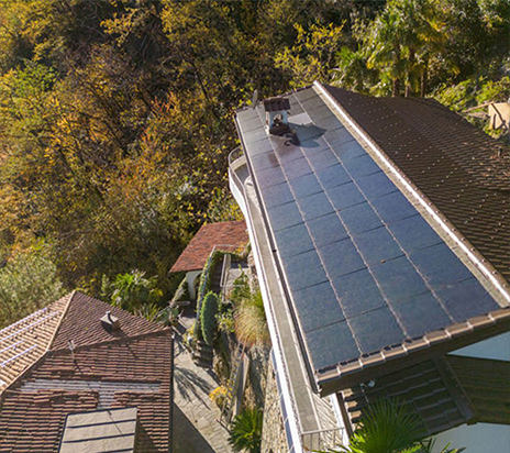 Hệ thống bảng điều khiển năng lượng mặt trời nối lưới 20kw cho nhà riêng ở Thụy Sĩ