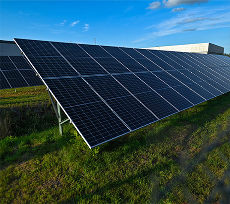 Bộ hệ thống năng lượng mặt trời ở Silkeborg, Đan Mạch.